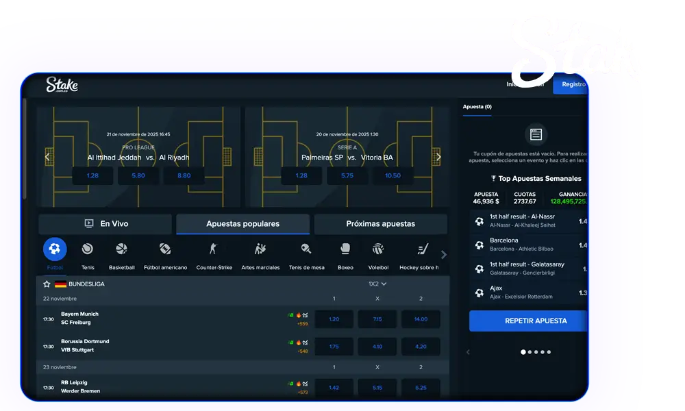 Apuestas deportivas La casa de apuestas Stake